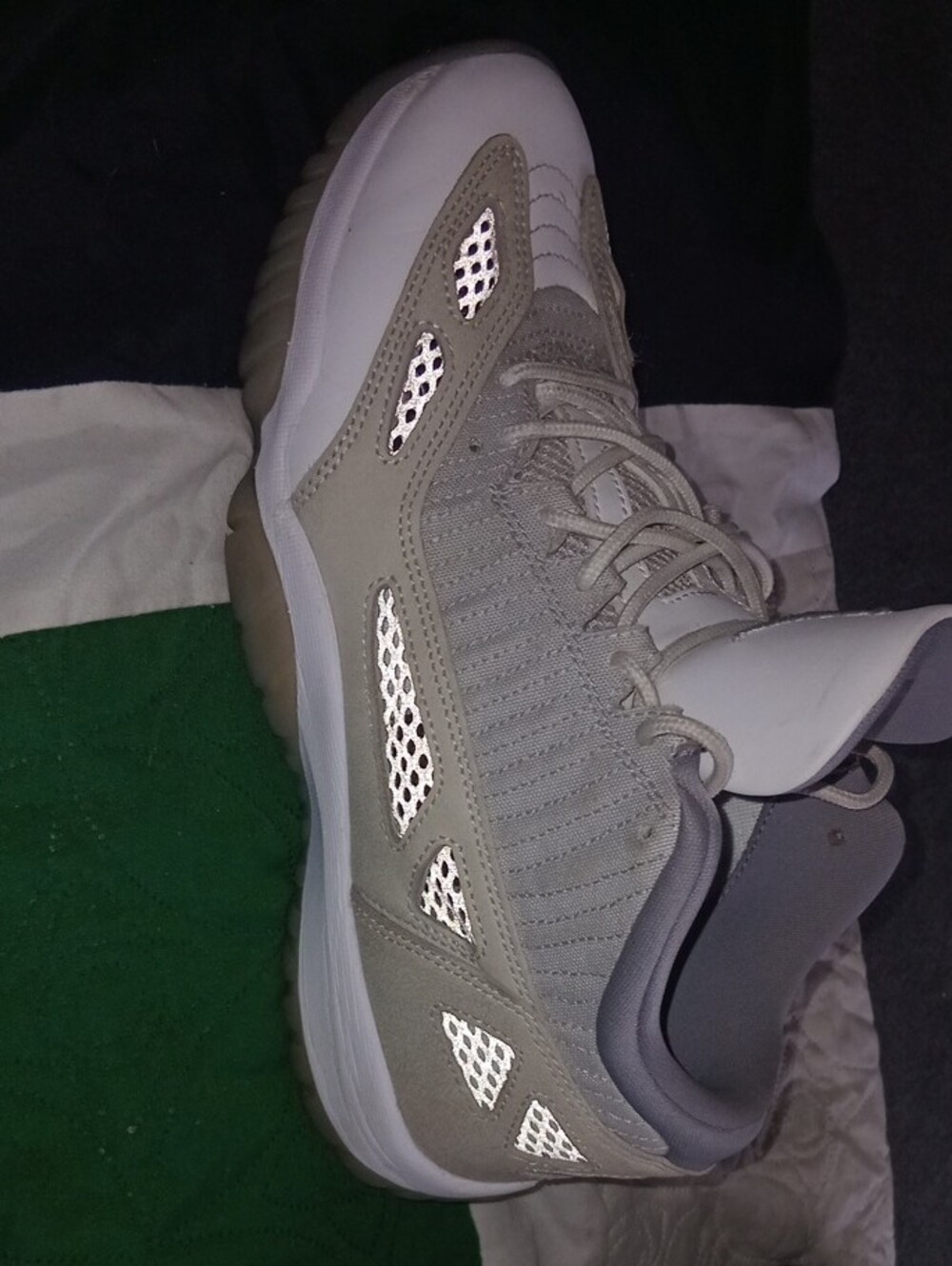 These are Nike Air Jordan 11 Retro Low IE sneakers in the "Light Orewood Brown" - Picture 8 of 9